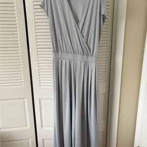 HALARA Light Gray Wide Leg Jumpsuit